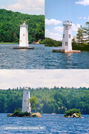 Sunapee, NH - 3 Lighthouses - Vertical